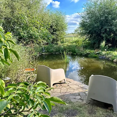 Mecklenbue Mit Teich, Kamin, Sauna Und Hotpott Dargun Extérieur photo